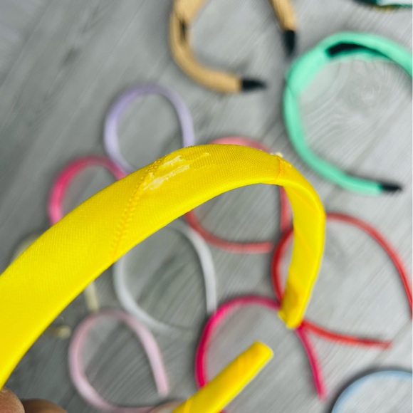 16 headband kids & adults hair accessories thin & knotted thin have glue residue - Picture 3 of 4